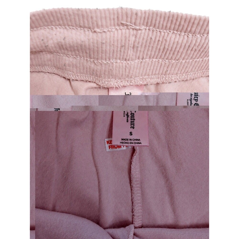 Juicy Couture Pink Velour Lounge Pants Y2K Flare Yoga Sweatpants Blush Logo S - Picture 4 of 6